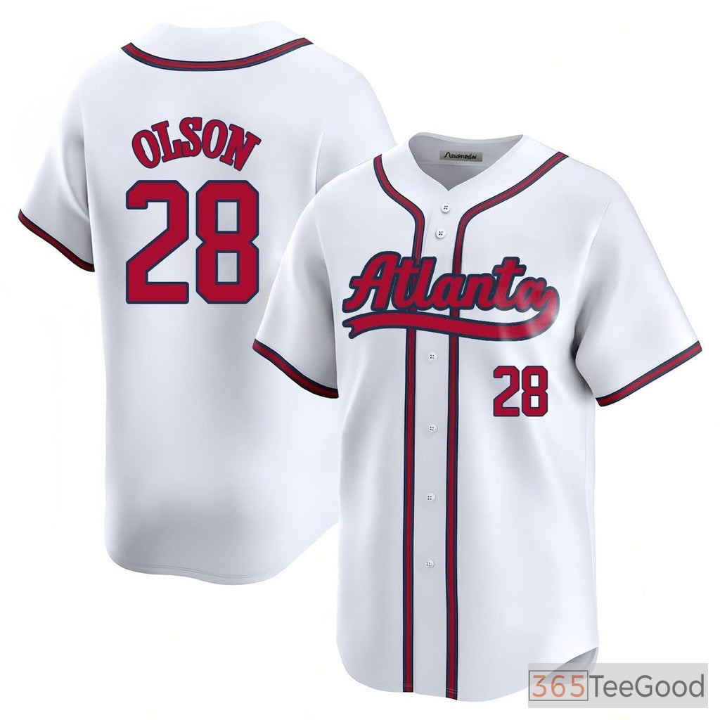 White Baseball Jersey Tee for Men & Women - Personalize with Your Name & Number