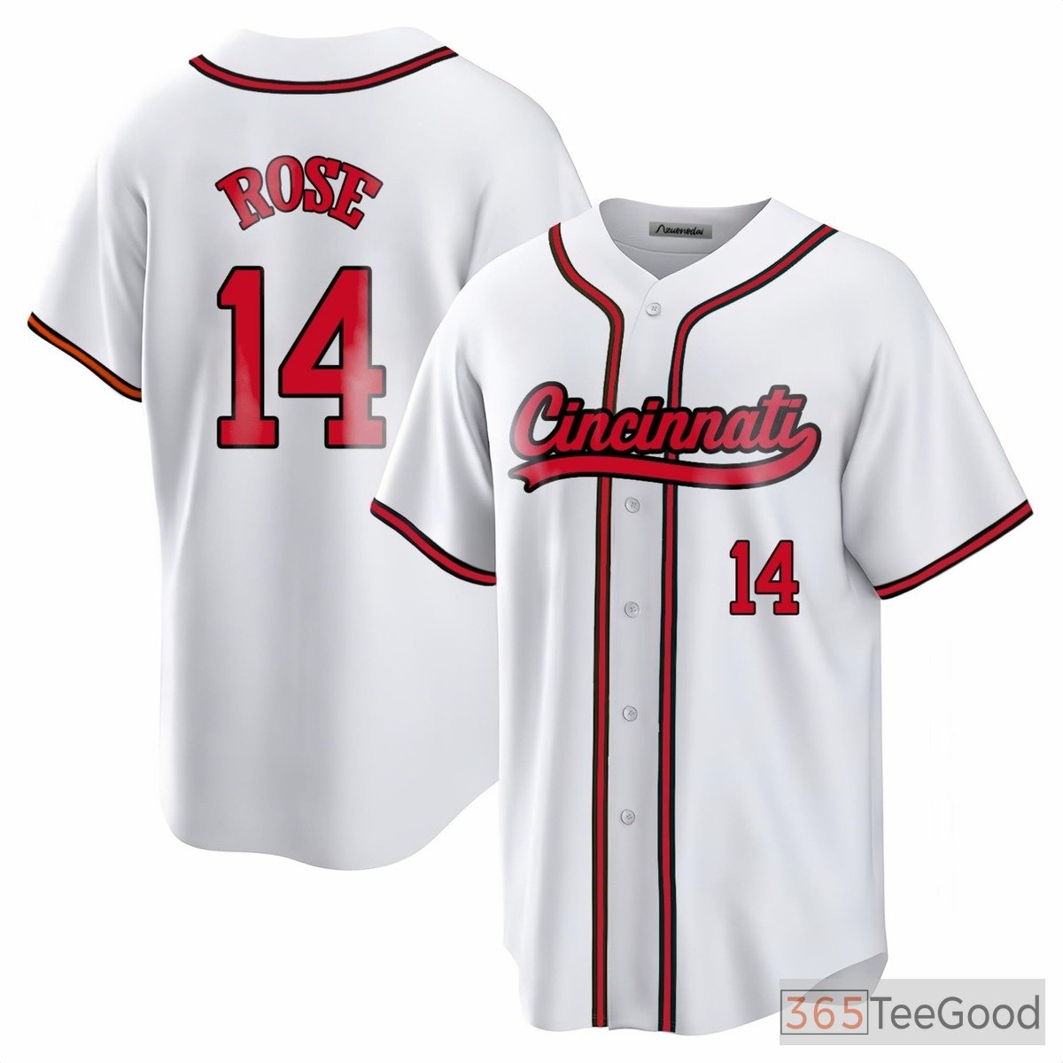 White Baseball Jersey Tee for Men & Women - Name, Number & Logo of Your Choice