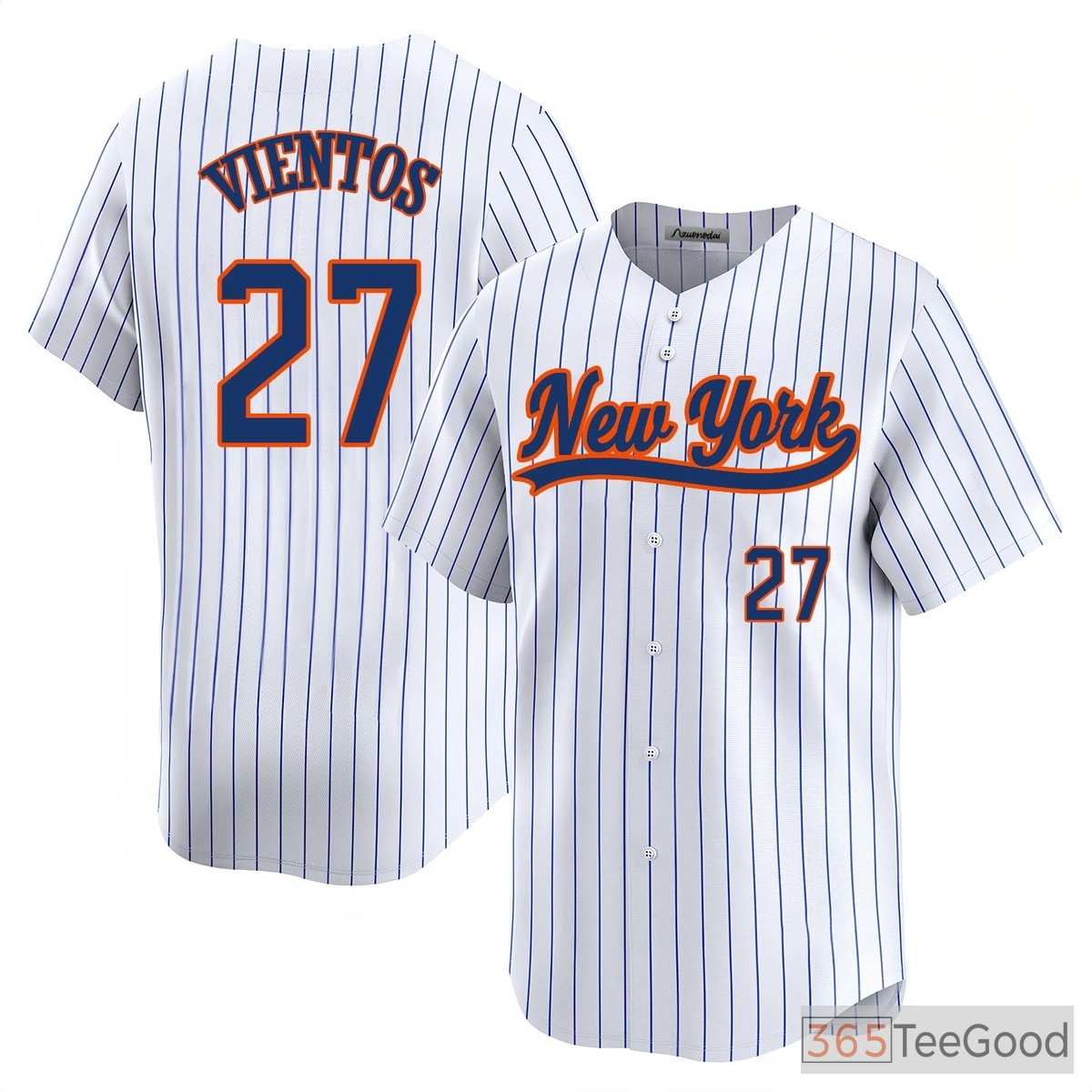 White Baseball Jersey Tee for Men & Women - Stitched Name, Number & Team Apparel