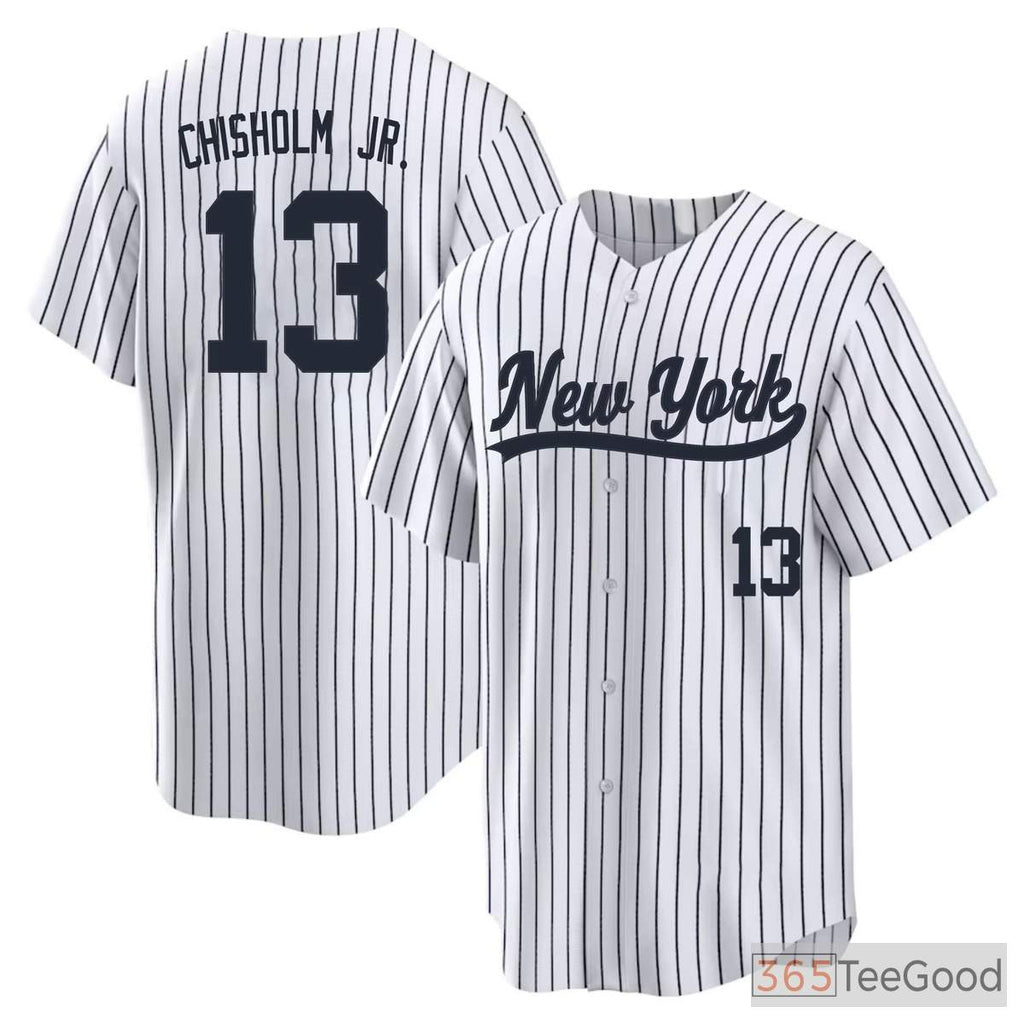 White Baseball Jersey Tee for Men & Women - Stitched Personalized Name & Number Design