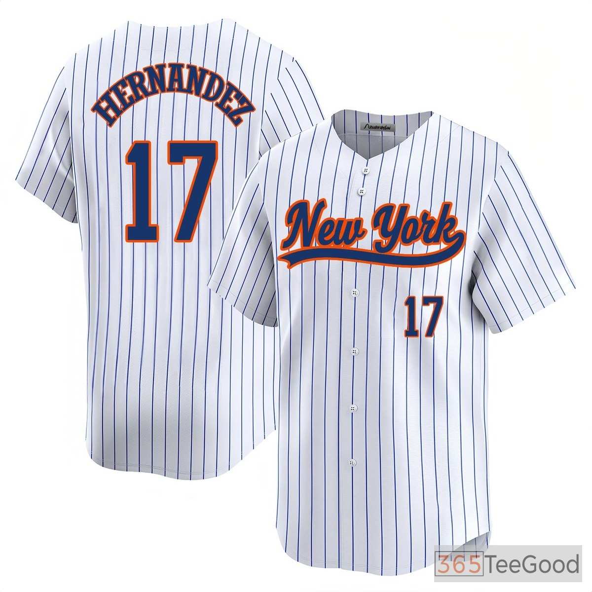 White Baseball Jersey Tee for Men & Women - Personalize Your Name & Number
