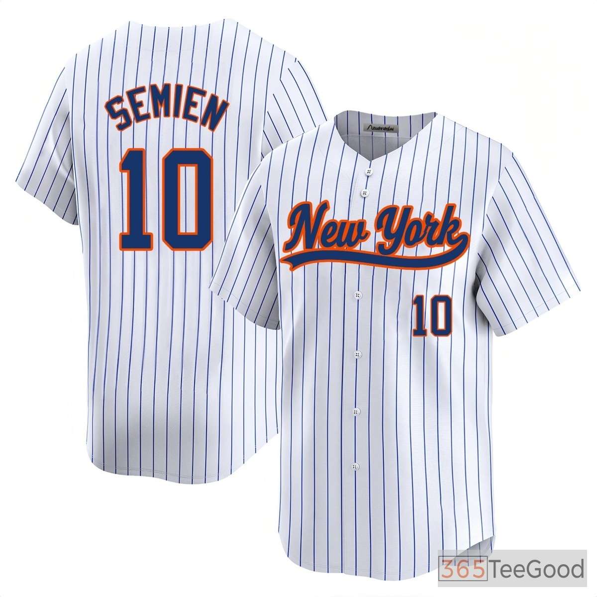 White Baseball Jersey Tee for Men & Women - A simple, clean option for everyday wear