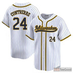 White Baseball Jersey Tee for Men & Women - Your Custom Name, Number & Logo Display