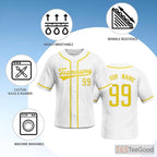 White Baseball Jersey Tee for Men & Women - The Ultimate Base for Custom Designs