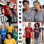 White Baseball Jersey Tee for Men & Women - Crisp for custom designs