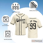 White Baseball Jersey Tee for Men & Women - Ready for Your Personalized Apparel
