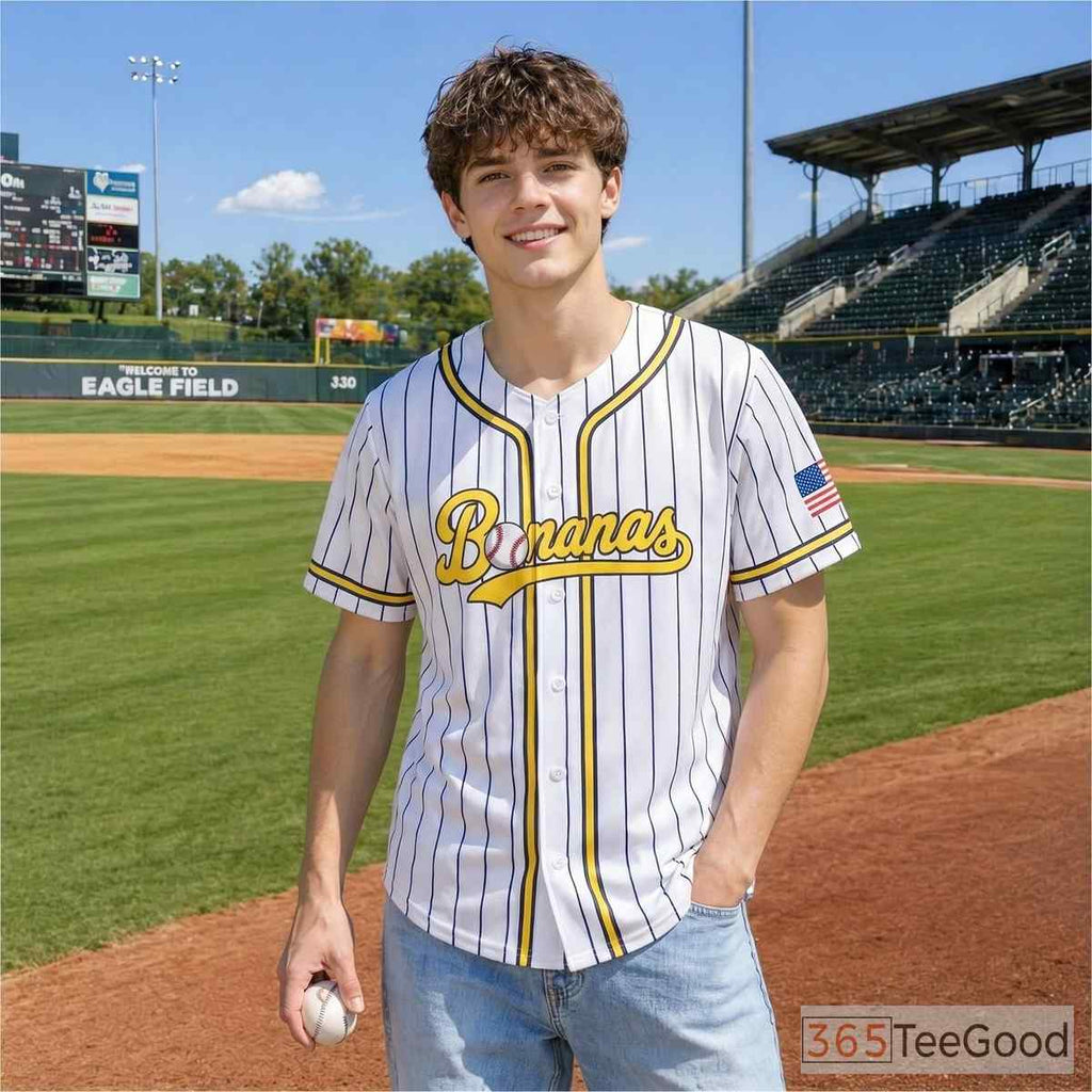 White Baseball Jersey Tee for Men & Women - Fresh style for casual comfort and versatility