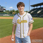 White Baseball Jersey Tee for Men & Women - Fresh style for casual comfort and versatility