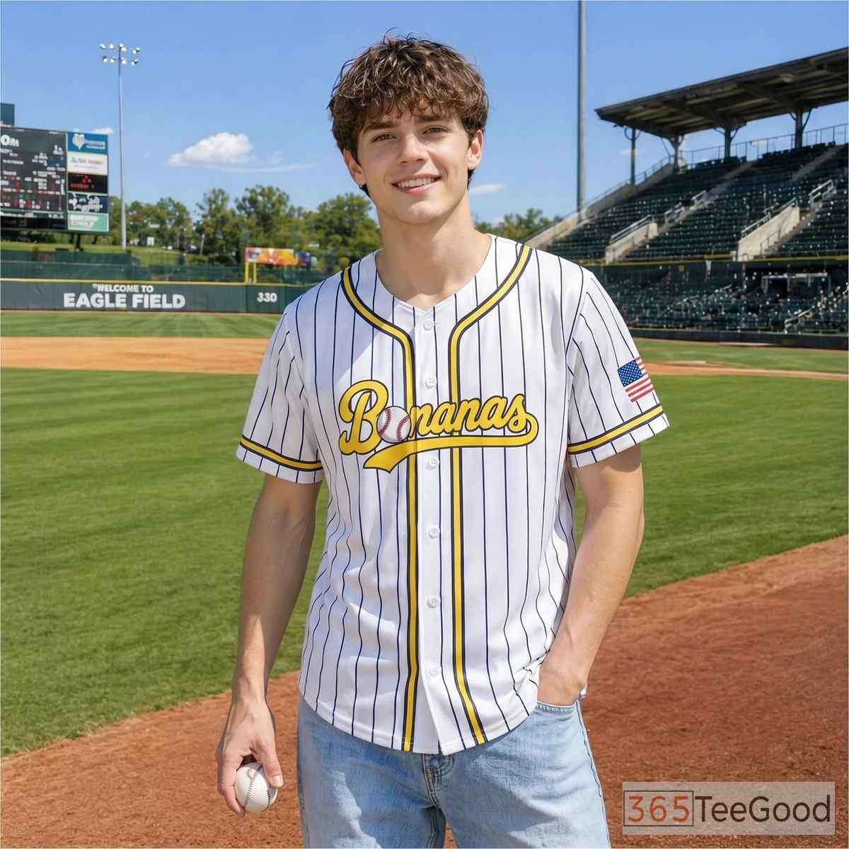 White Baseball Jersey Tee for Men & Women - Fresh style for casual comfort and versatility