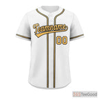 White, Black & Yellow Baseball Jersey Tee for Men & Women - A classic blend for daily comfort