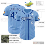 White Blue Baseball Jersey Tee for Men & Women - Built for Your Team Identity