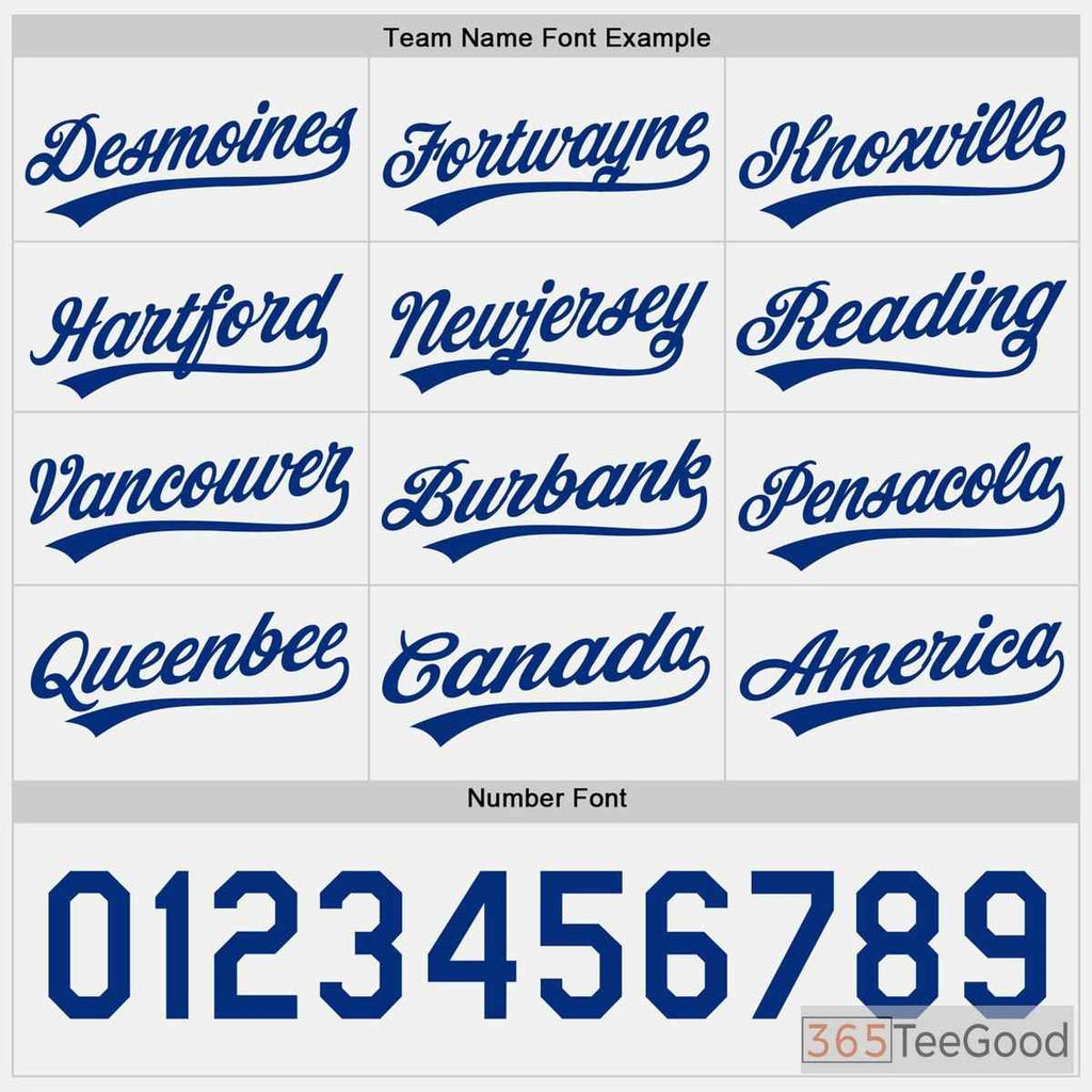White Blue Baseball Jersey Tee for Men & Women - Custom Team & Fan Style
