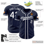 White, Blue & Navy Baseball Jersey for Men & Women - Personalize Your Look