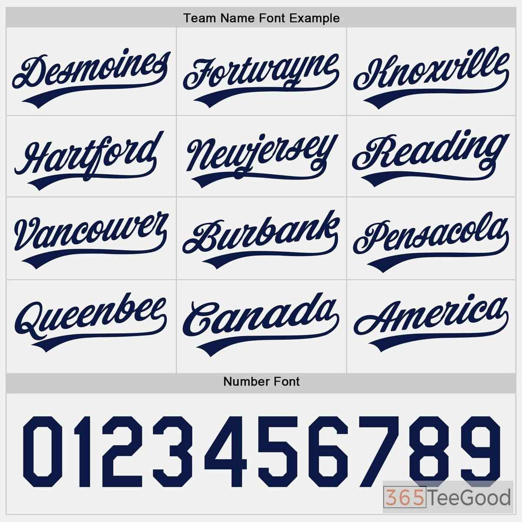 White, Blue & Navy Baseball Jersey Tee for Men & Women - Your Custom Design Canvas