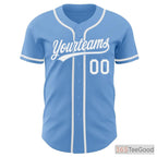 White, Blue & Sky Blue Baseball Jersey Tee for Men & Women - Ideal for Customization
