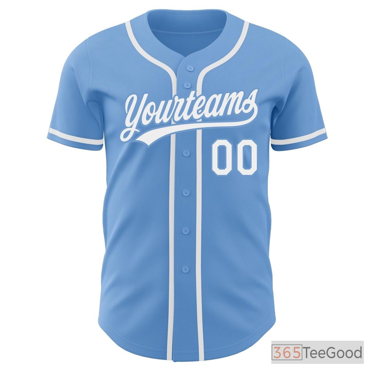 White, Blue & Sky Blue Baseball Jersey Tee for Men & Women - Ideal for Customization