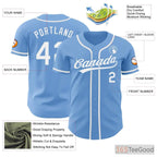 White, Blue & Sky Blue Baseball Jersey Tee for Men & Women - Ideal for Customization