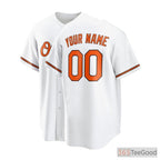 White Custom Baseball Jersey for Men & Women - Design Your Team & Player Look