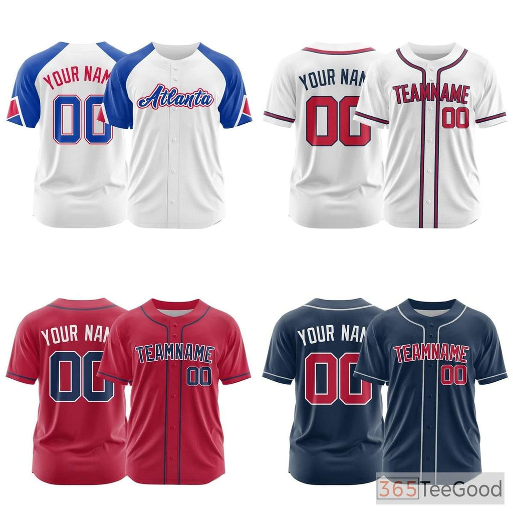 White Custom Baseball Jersey Personalized Printed & Stitched Team Name Number for Men Women
