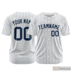 White Custom Baseball Jersey Tee - Personalized Stitched Name & Number for Men & Women