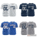 White Custom Baseball Jersey Tee - Personalized Stitched Name & Number for Men & Women