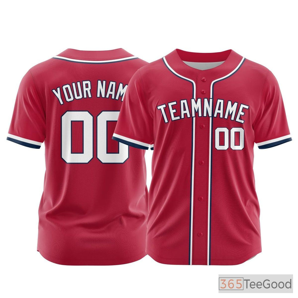 White Custom Baseball Jersey Tee Personalized with Team Name & Number, Printed or Stitched for Men Women