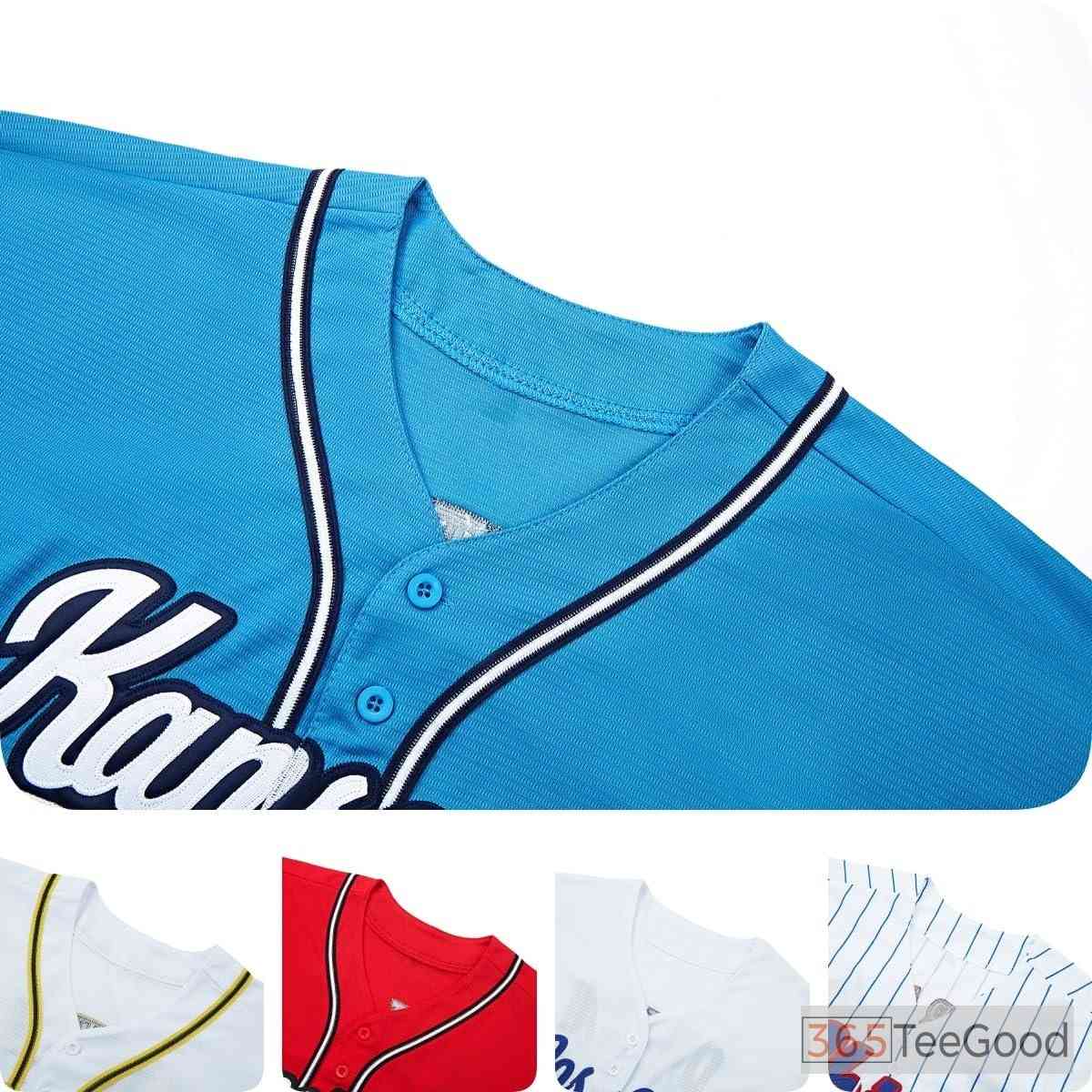 White Custom Baseball Jersey Tee for Men & Women - Stitched Name, Number & Logo