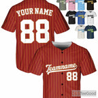 White Gold Baseball Jersey Tee - Personalized with Your Name, Number & Team Logo