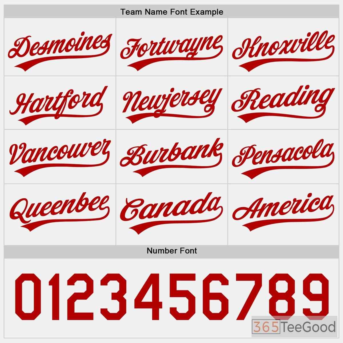 White Red Baseball Jersey Tee for Men & Women - Custom Name & Number Ready