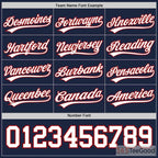 White, Red, Blue & Navy Baseball Jersey Tee for Men & Women - Ready for Your Custom Look
