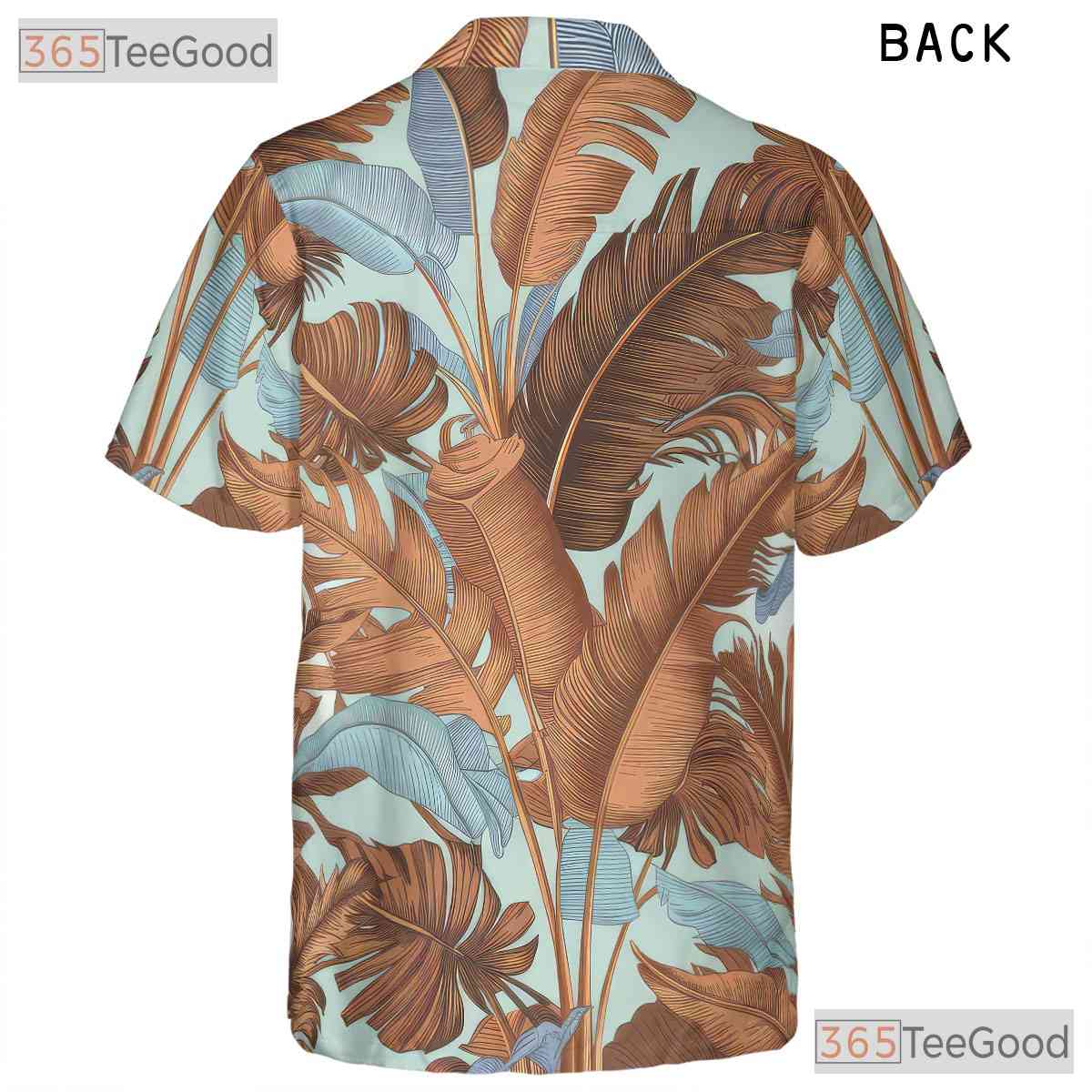 White Tropical Leaf Retro Botanical Aloha Hawaiian Shirt Unisex Beachwear Top