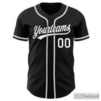 White & Black Baseball Jersey Tee for Men & Women - Design Your Own Unique Team Style