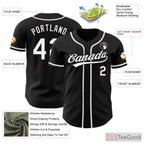 White & Black Baseball Jersey Tee for Men & Women - Design Your Own Unique Team Style