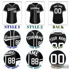 White & Black Baseball Jersey Tee for Men & Women - Adaptable for Your Style
