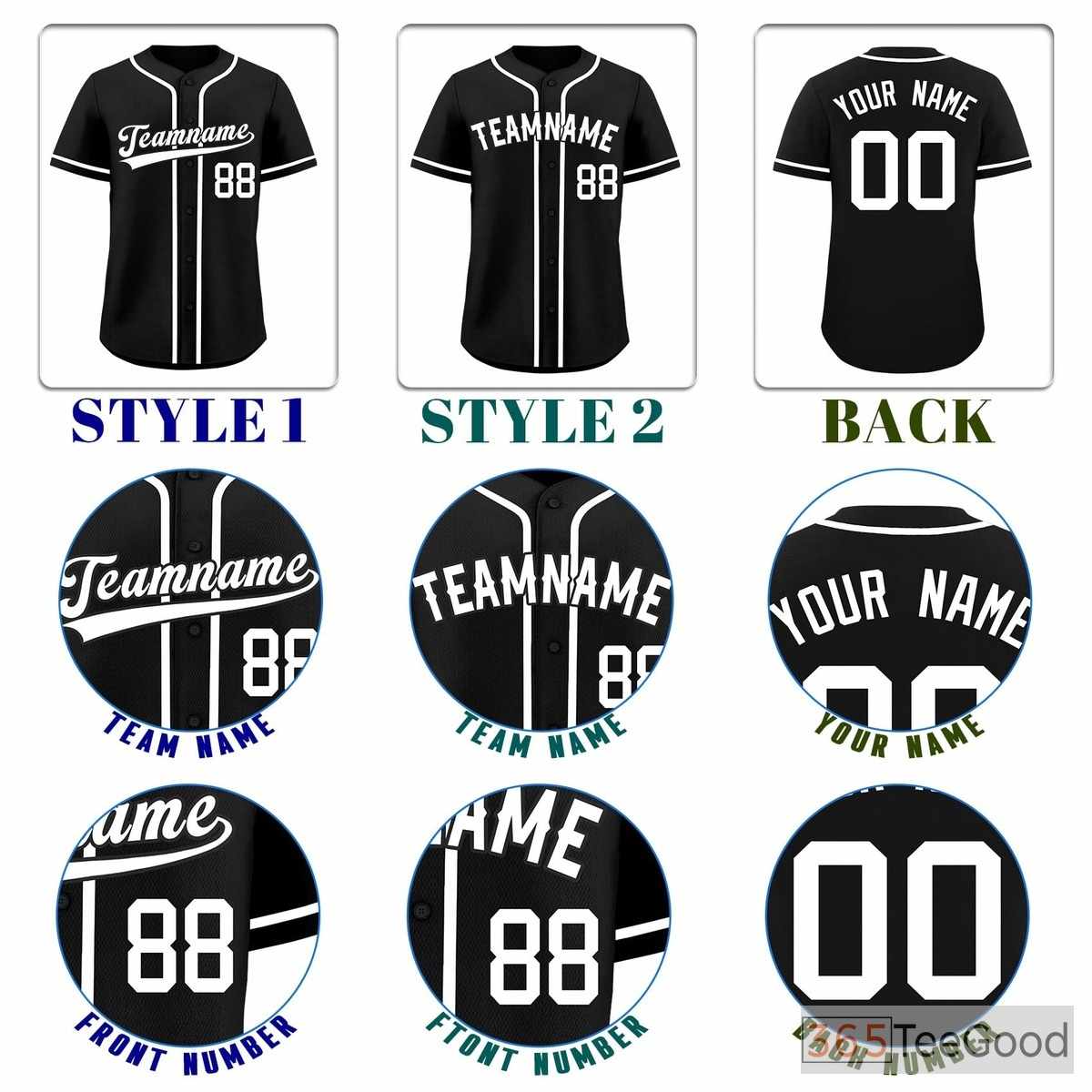 White & Black Baseball Jersey Tee for Men & Women - Adaptable for Your Style