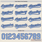 White & Blue Baseball Jersey Tee for Men & Women - A Versatile Base for Custom Designs