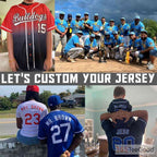 White & Green Baseball Jersey Tee for Men & Women - Add Your Unique Stitched Details