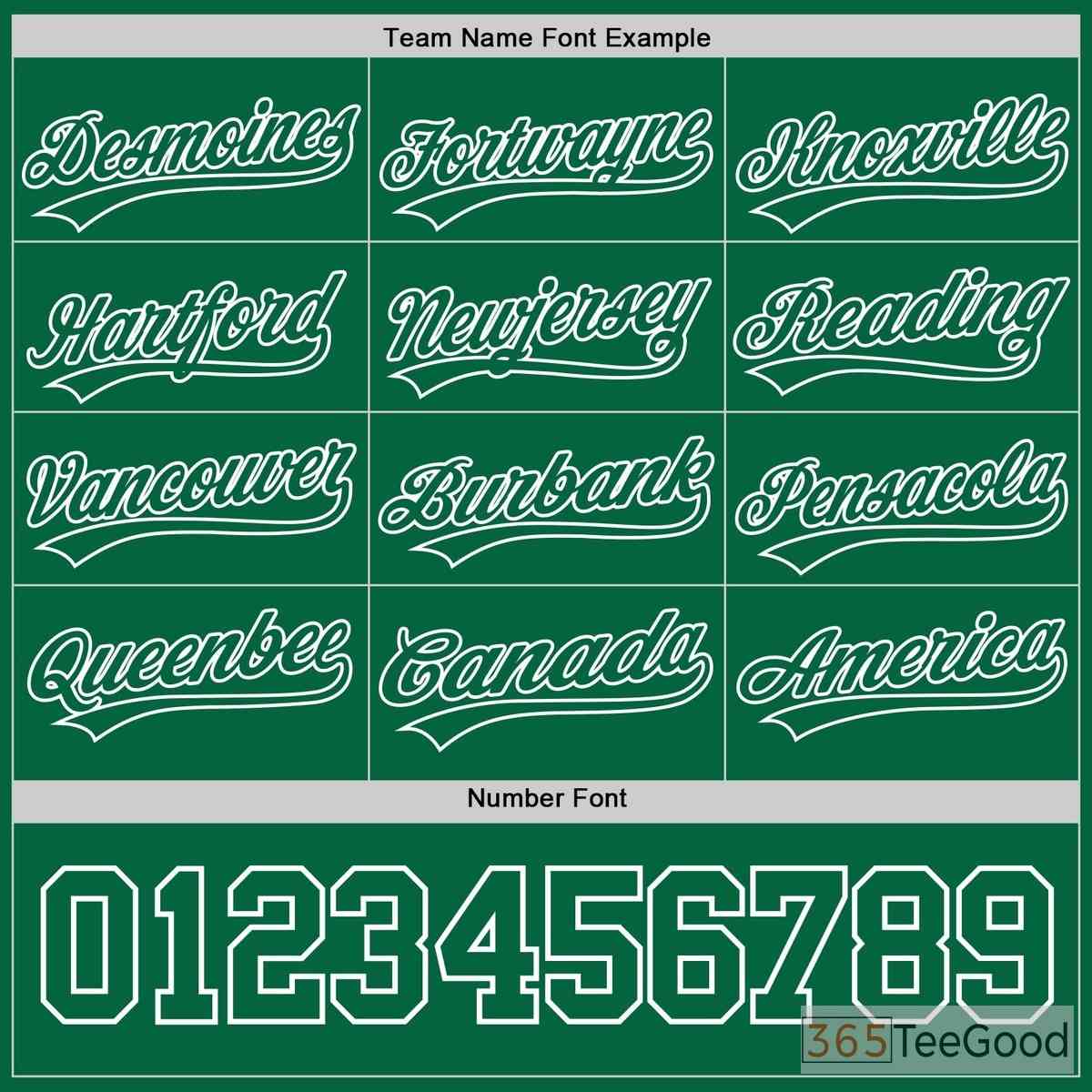 White & Green Baseball Jersey Tee for Men & Women - Design Your Own Personalized Look