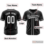 White & Navy Baseball Jersey Tee for Men & Women - Ready for Custom Name & Number
