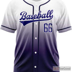 White & Purple Custom Baseball Jersey for Men & Women - Create Your Unique Stitched Look