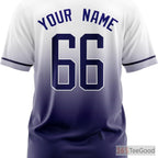 White & Purple Custom Baseball Jersey for Men & Women - Create Your Unique Stitched Look