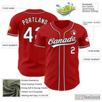White & Red Baseball Jersey Tee for Men & Women - A Canvas for Your Custom Style