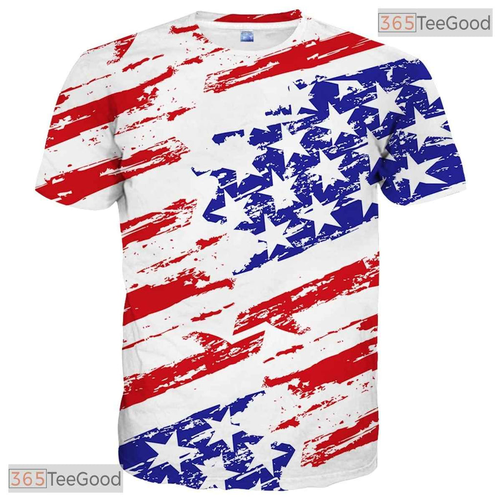Brilliant White Modern Pattern Graphic 3D Printed Casual Unisex Tee Shirt Tops