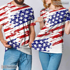 Brilliant White Modern Pattern Graphic 3D Printed Casual Unisex Tee Shirt Tops