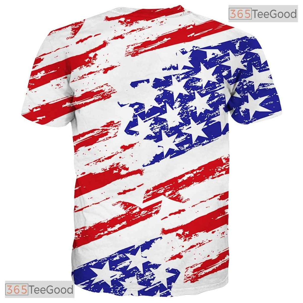 Brilliant White Modern Pattern Graphic 3D Printed Casual Unisex Tee Shirt Tops
