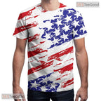 Brilliant White Modern Pattern Graphic 3D Printed Casual Unisex Tee Shirt Tops
