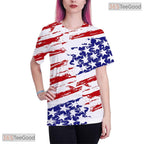 Brilliant White Modern Pattern Graphic 3D Printed Casual Unisex Tee Shirt Tops