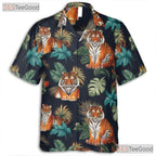 Wild Tiger Tropical Jungle Animal Hawaiian Tee Unisex Men Women Summer Outfit
