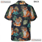 Wild Tiger Tropical Jungle Animal Hawaiian Tee Unisex Men Women Summer Outfit