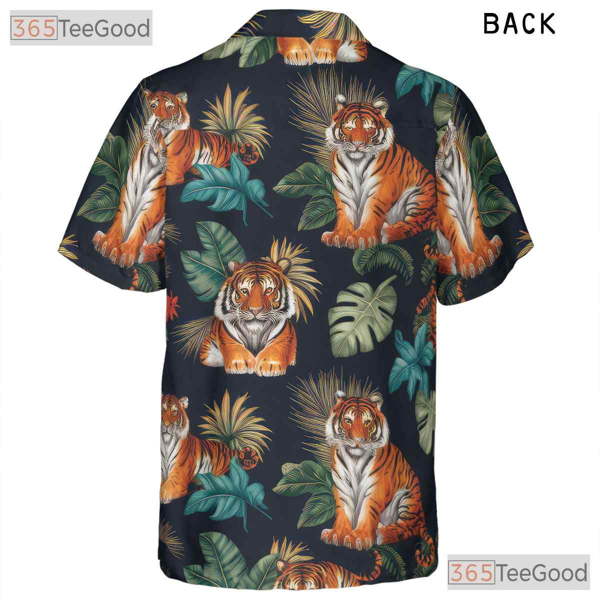 Wild Tiger Tropical Jungle Animal Hawaiian Tee Unisex Men Women Summer Outfit